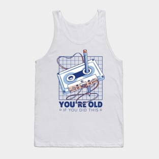 Nostalgia cassette rewind Tank Top